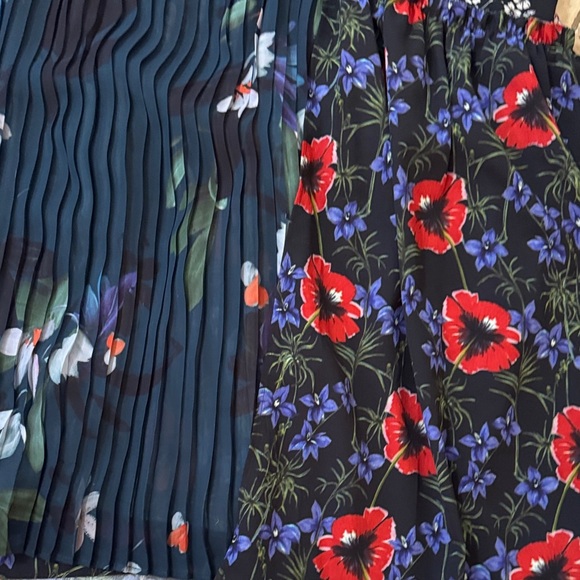 FRENCH CONNECTION Celia Floral Maxi Dress in Blue and Black size 4 - Picture 5 of 12